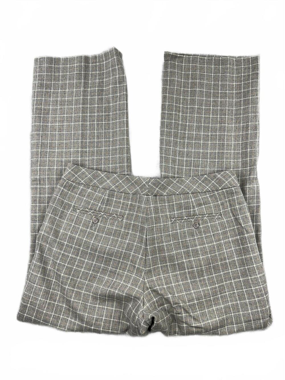 Pendleton Plaid Trousers Classic Vintage Preppy Gray Beige